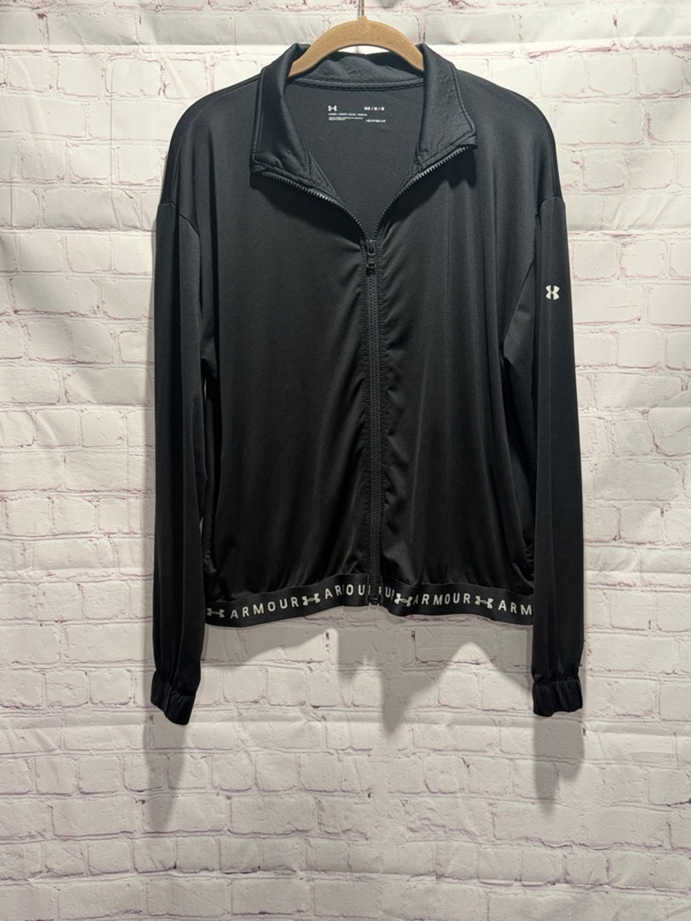 Under Armour Black Lightweight‎ Full-Zip Performance Jacket Woman's Size Medium